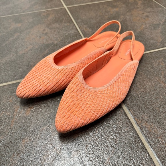 Vivaia Iris Pointed-Toe Sling-Back Sandals Knit Coral Pink EU 38 - Picture 13 of 13